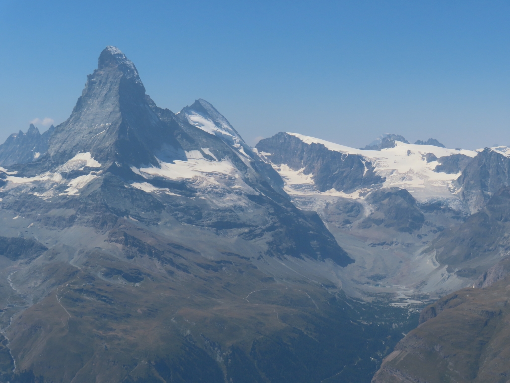 Matterhorn und das Zmutttal, wo ich am Tag davor war