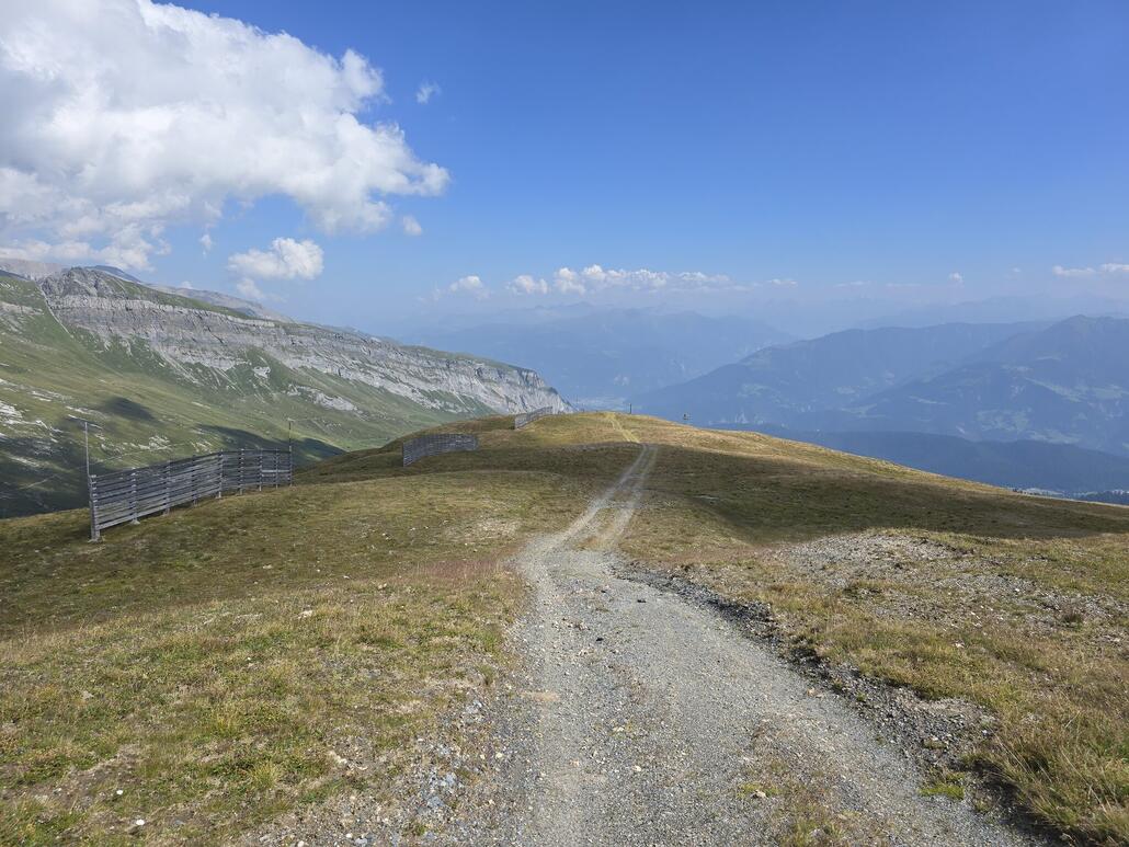 Unterwegs auf der Piste 12.