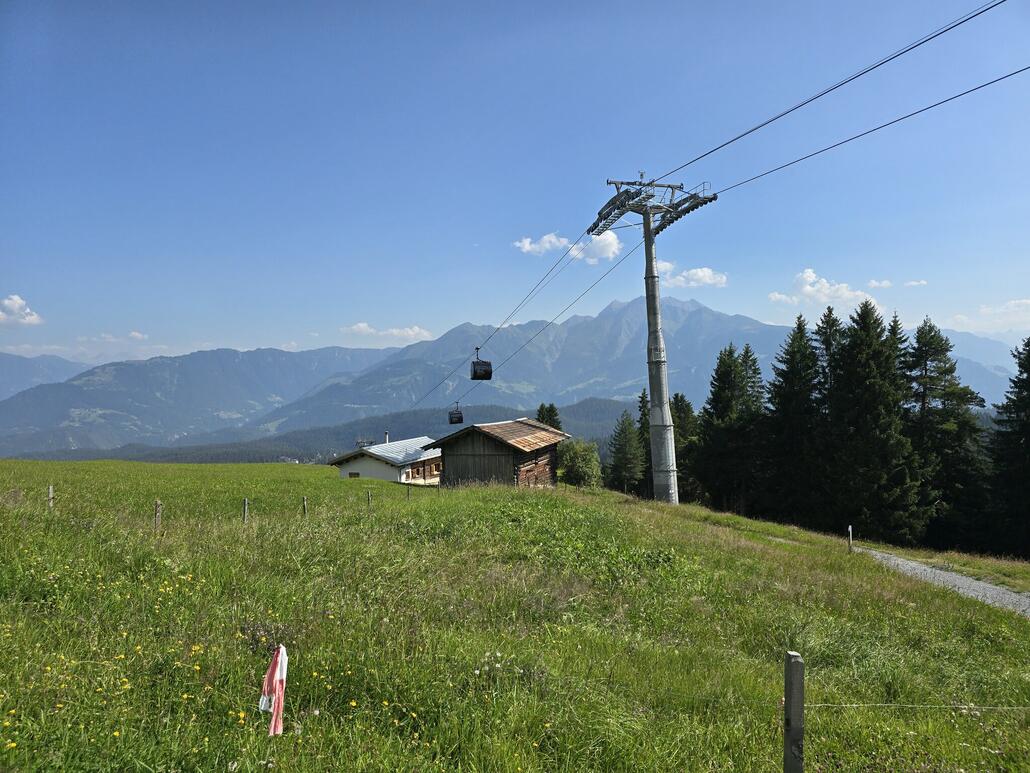 Angekommen auf der Foppa mit dem Flem Express.