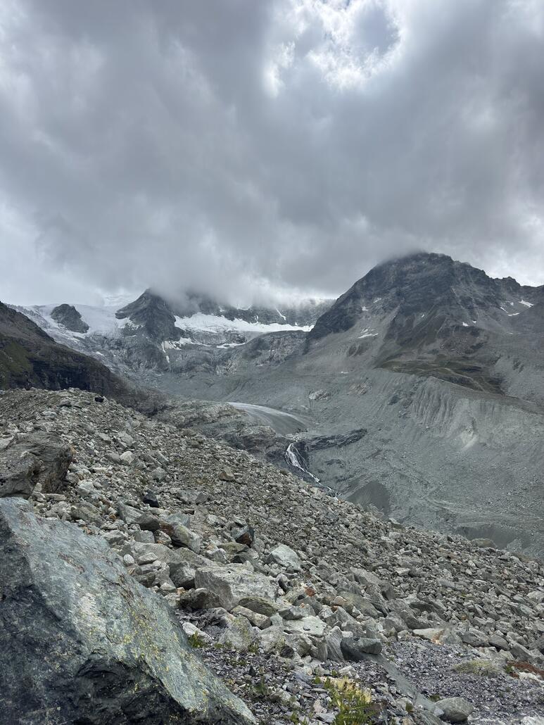 Blick zurück auf den Gletscher