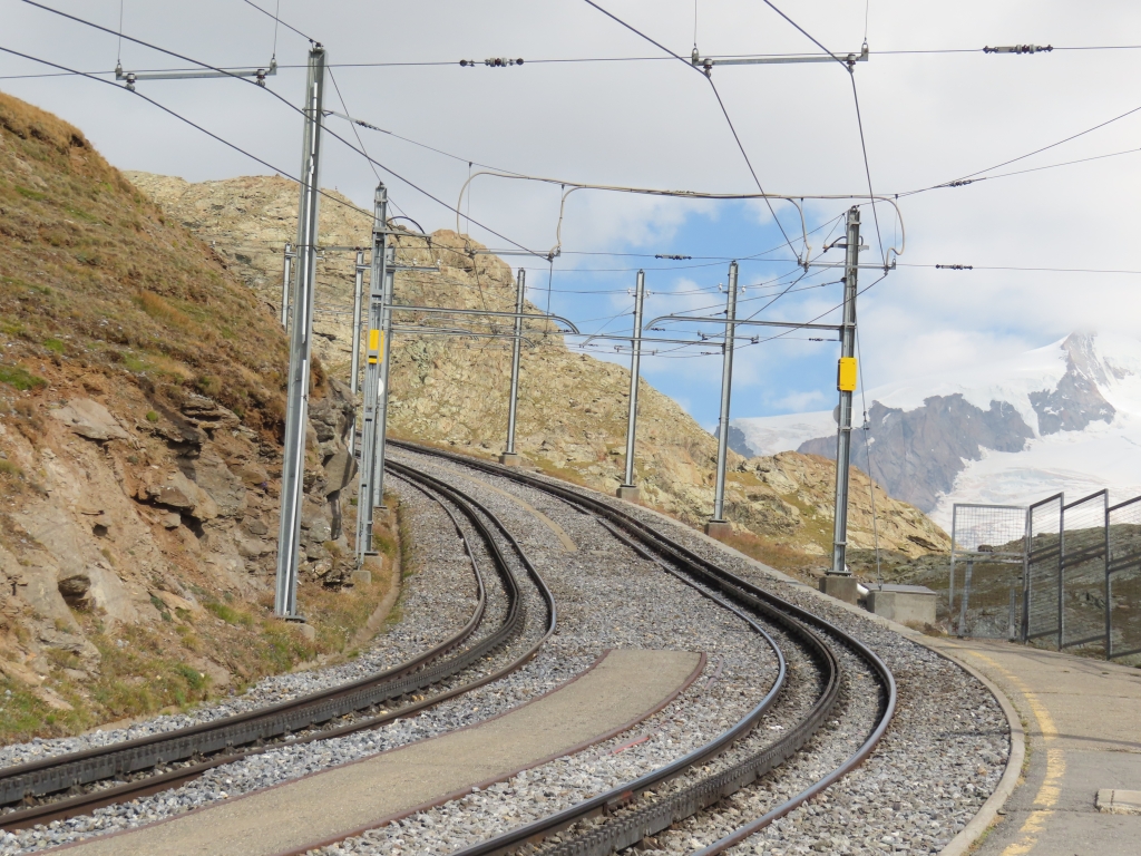 Gleise an der Station Rotenboden