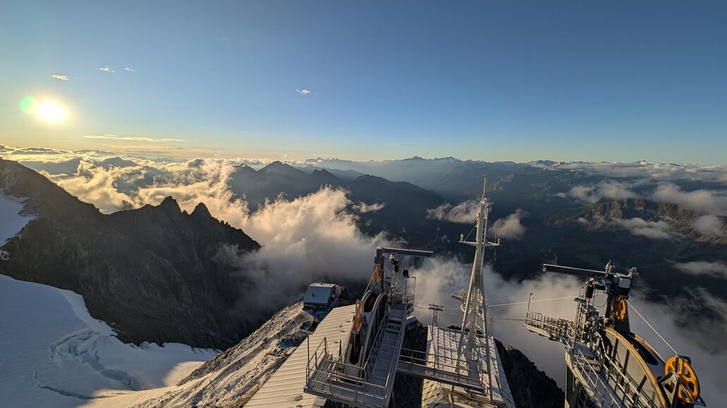 Toller Blick an der Punta Helbronner