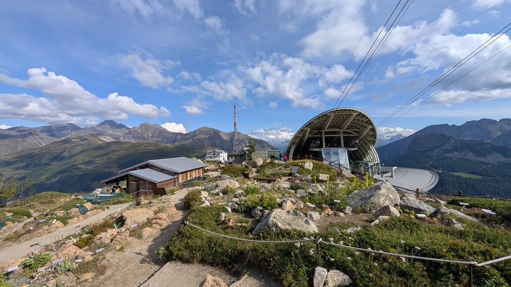 An der Mittelstation Courmayeur