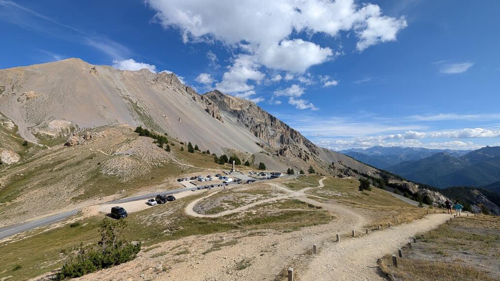 Col d'izoard vom Aussichtspunkt aus