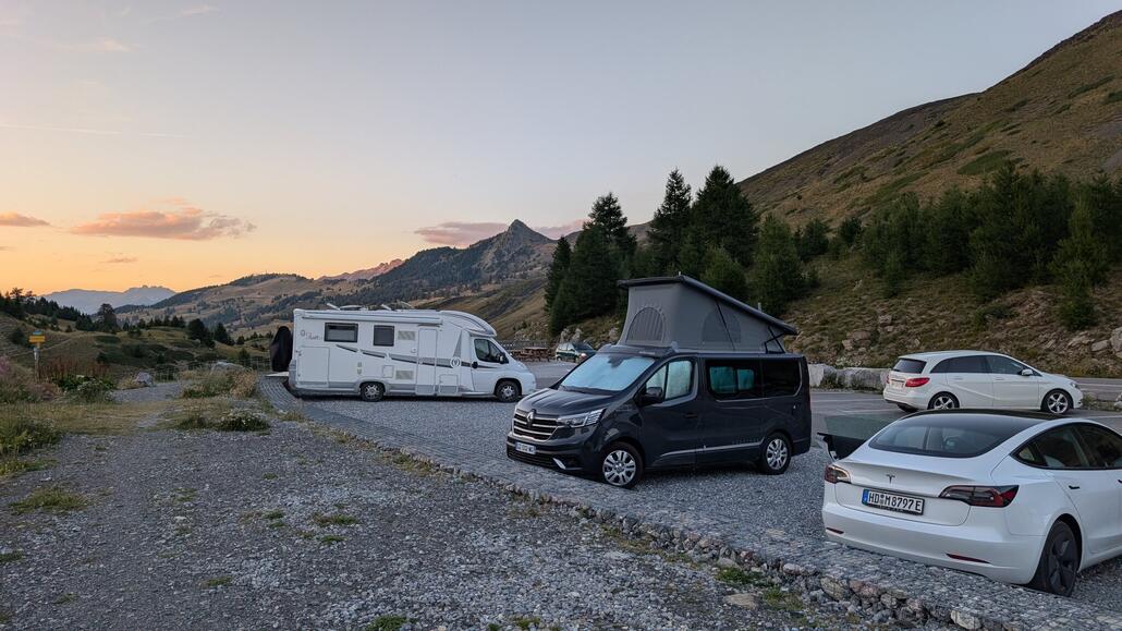 Heutige Nacht am Col de Vars