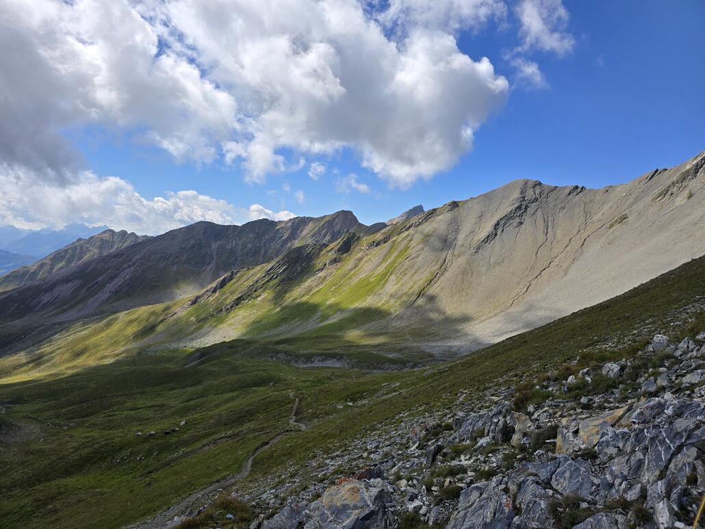 Blick grob in Richtung der Lenzerheide.