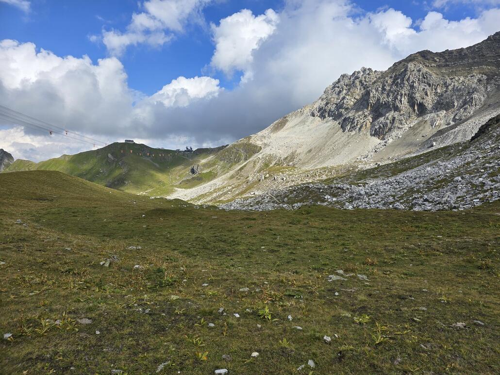 Unterwegs im Urdental, Blick zurück zum Hörnli.