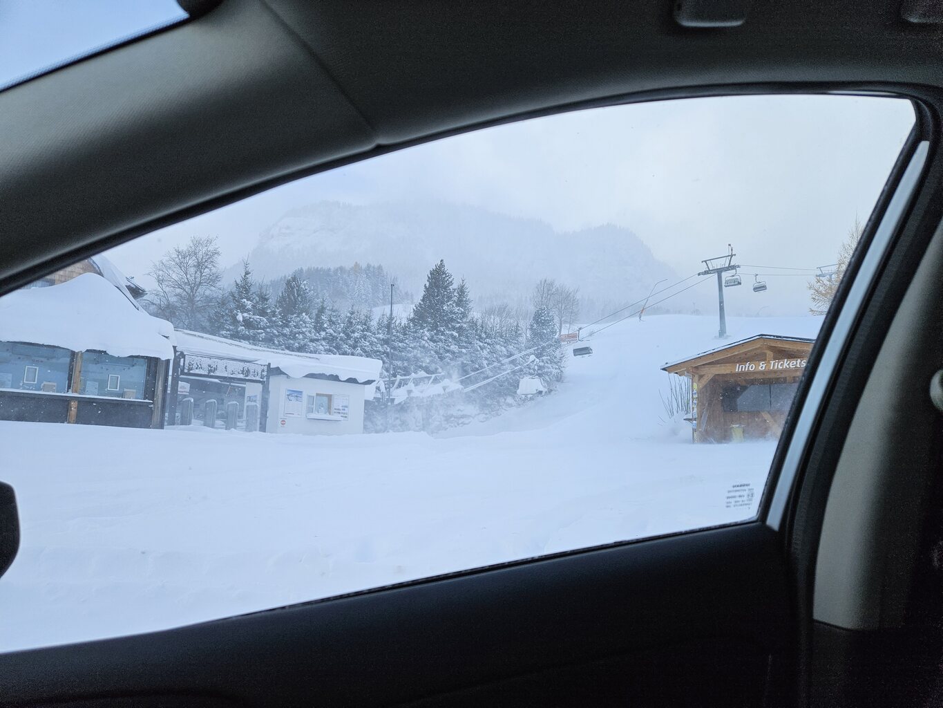 Dann noch schnell gucken bei der Talstation in Tauplitz.