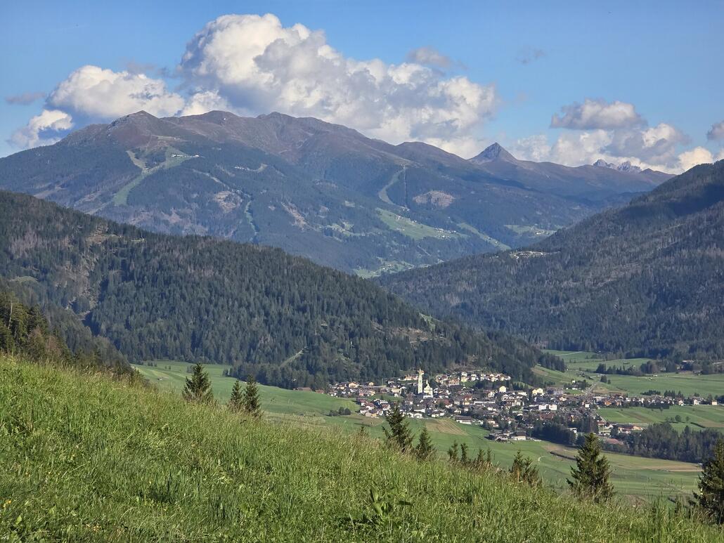 Skigebiet von Sexten im Zoom