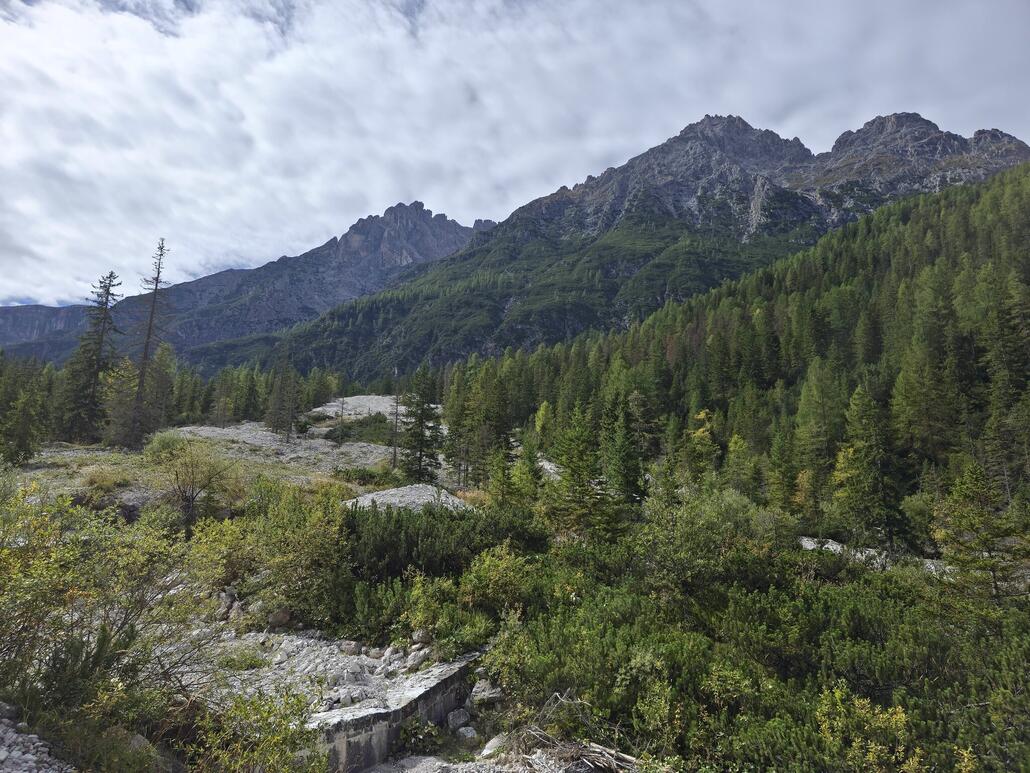 Etwas weiter oben zeigt sich die Sonne immer häufiger