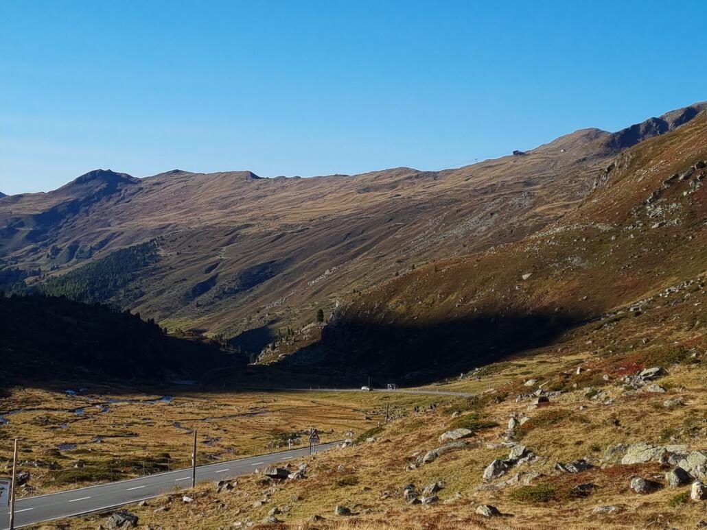 Blick Richtung Skigebiet Pischa