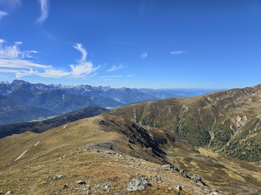 Blick nach Südwesten über das Pustertal