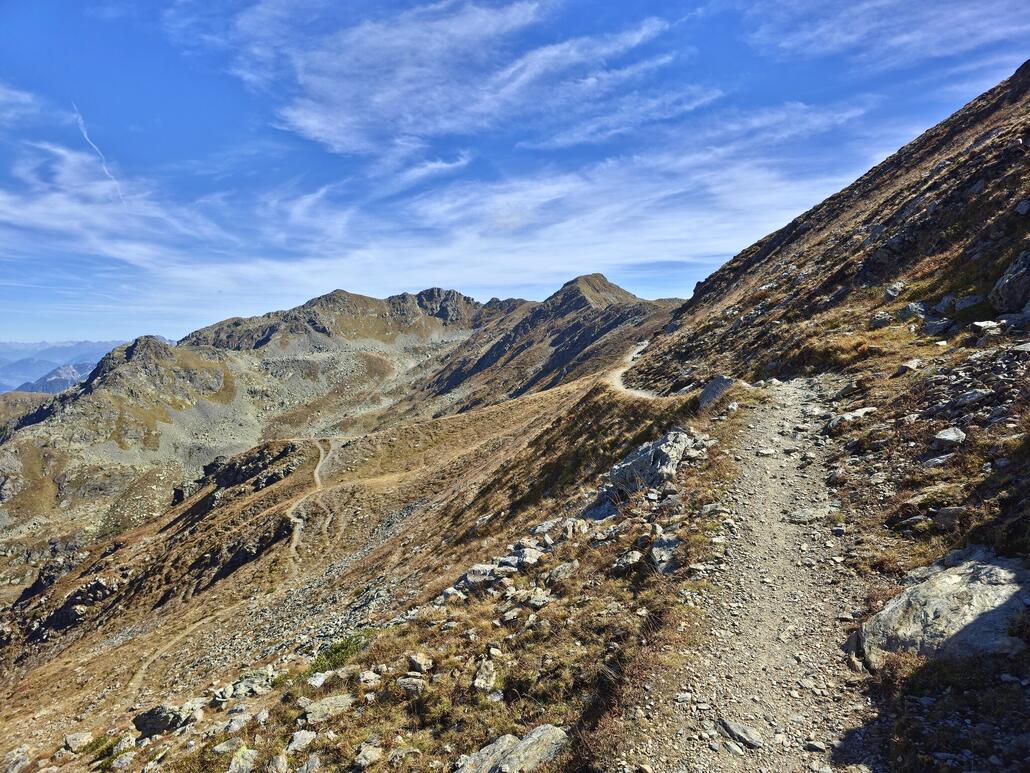Unterwegs hinter der Hornischegg. Der Trail ist hier mehrheitlich sehr gut fahrbar.