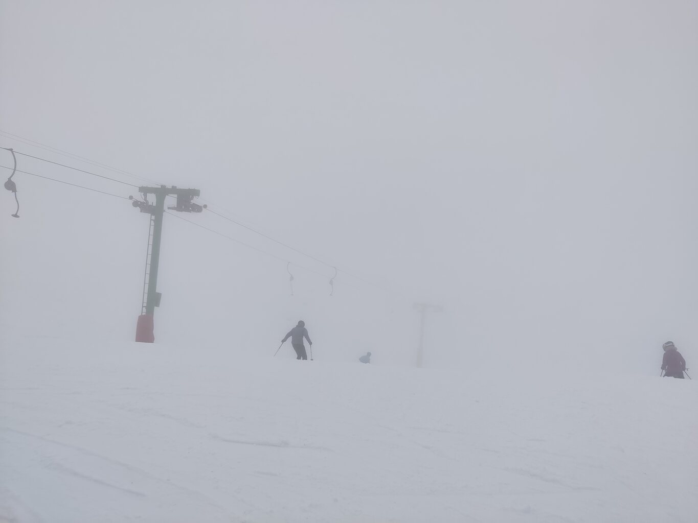 Sicht an der Bergstation Le Tsape