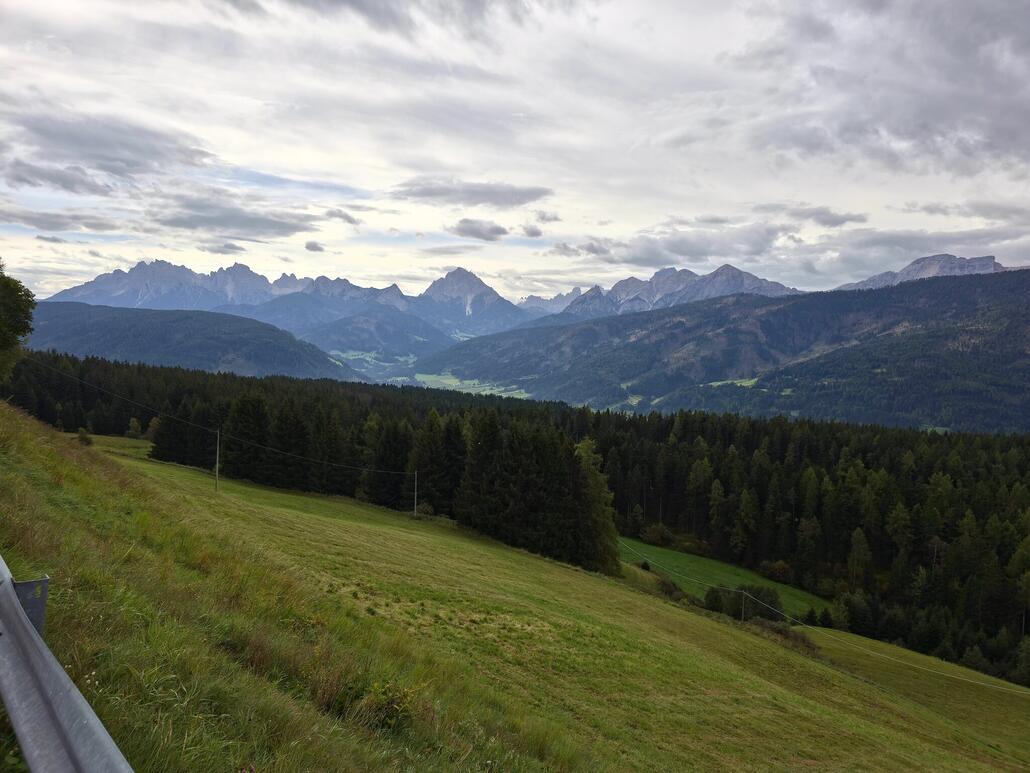 Sowie in Richtung Sextner Dolomiten