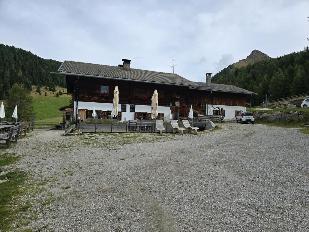 Angekommen auf der Taistner Vorderalm.