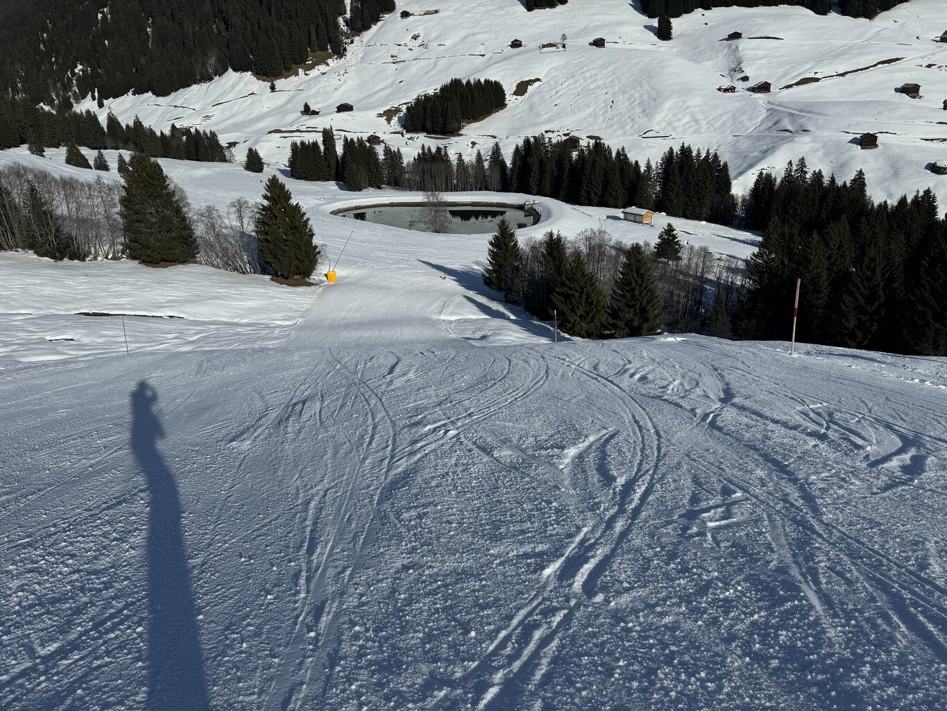 Beginn der Talabfahrt Waltensburg