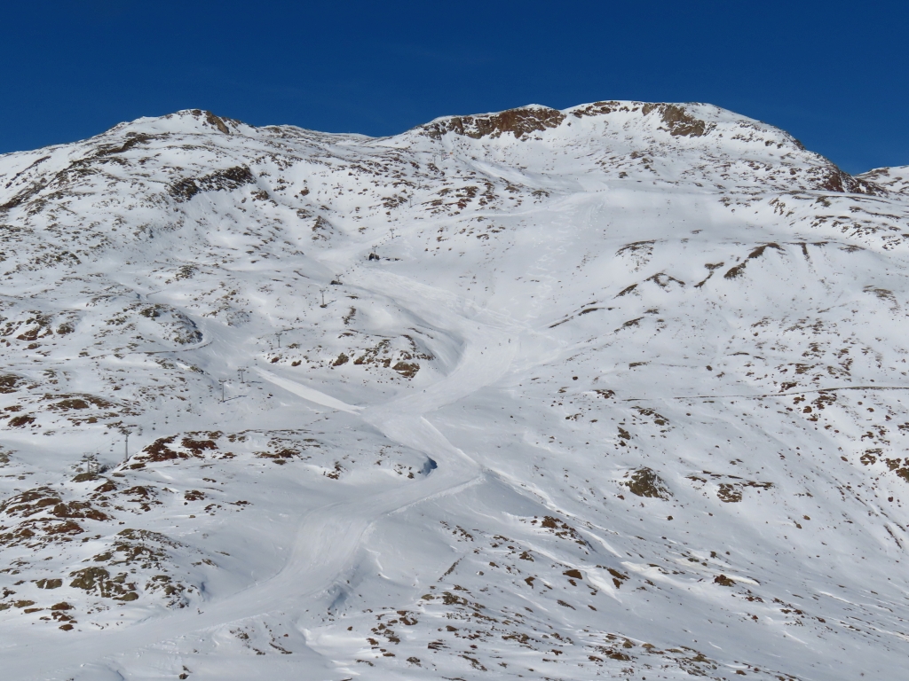 Blick auf die Hintereis-Piste