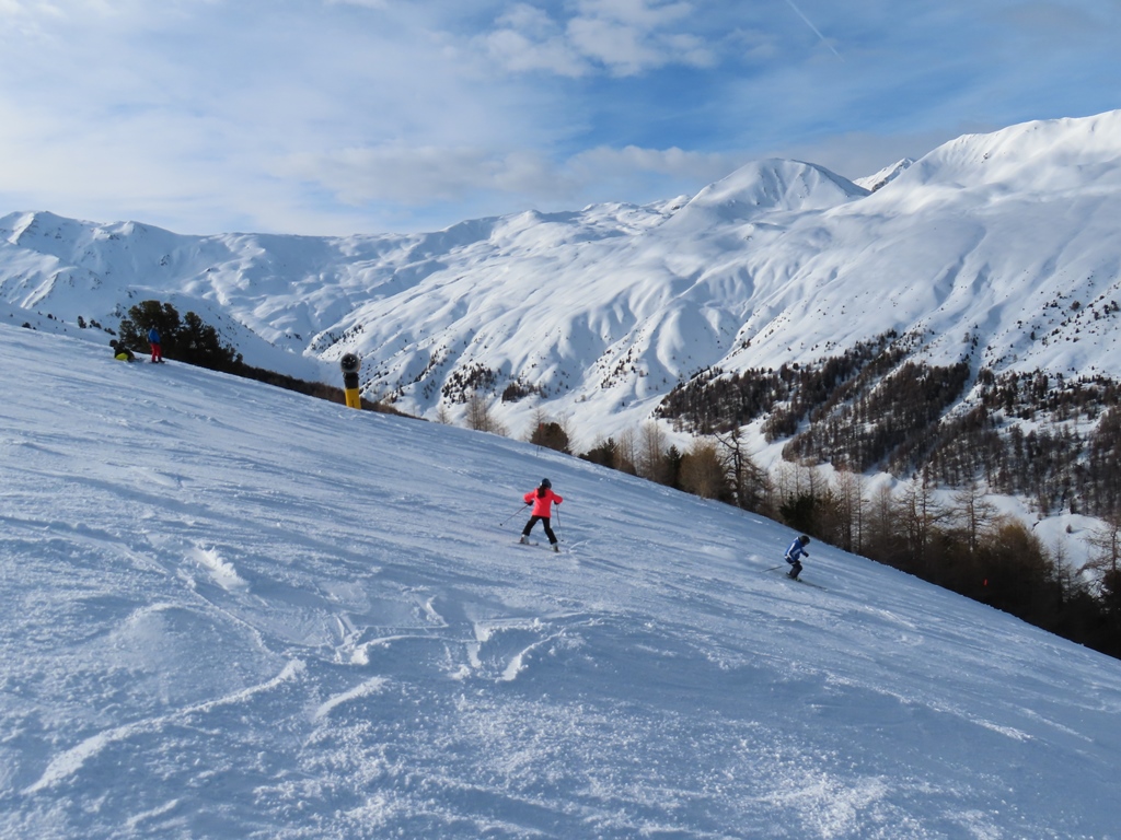 Blick ins winterliche Rojental