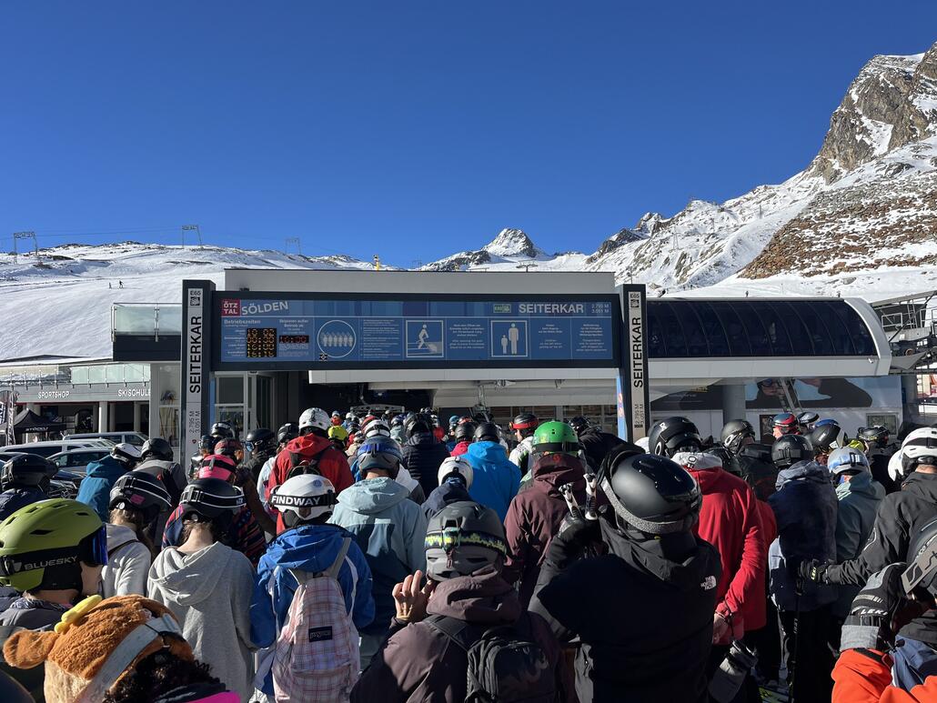 Sogar am Seiterkar gab es lange Wartezeiten