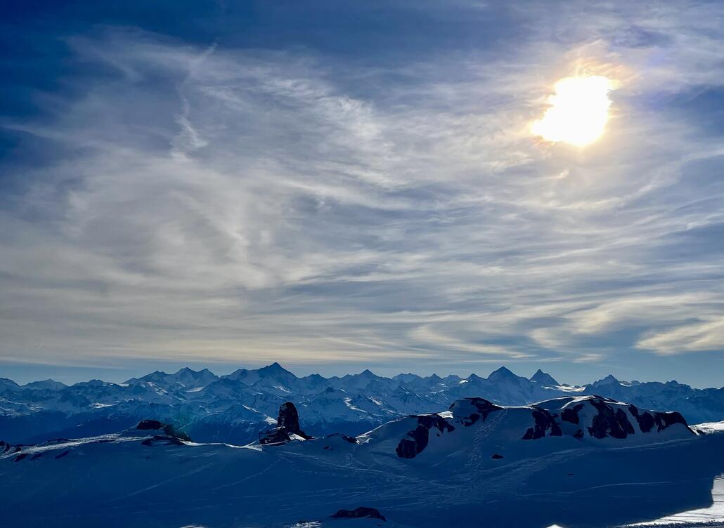 Das Panorama hier ist schon gewaltig