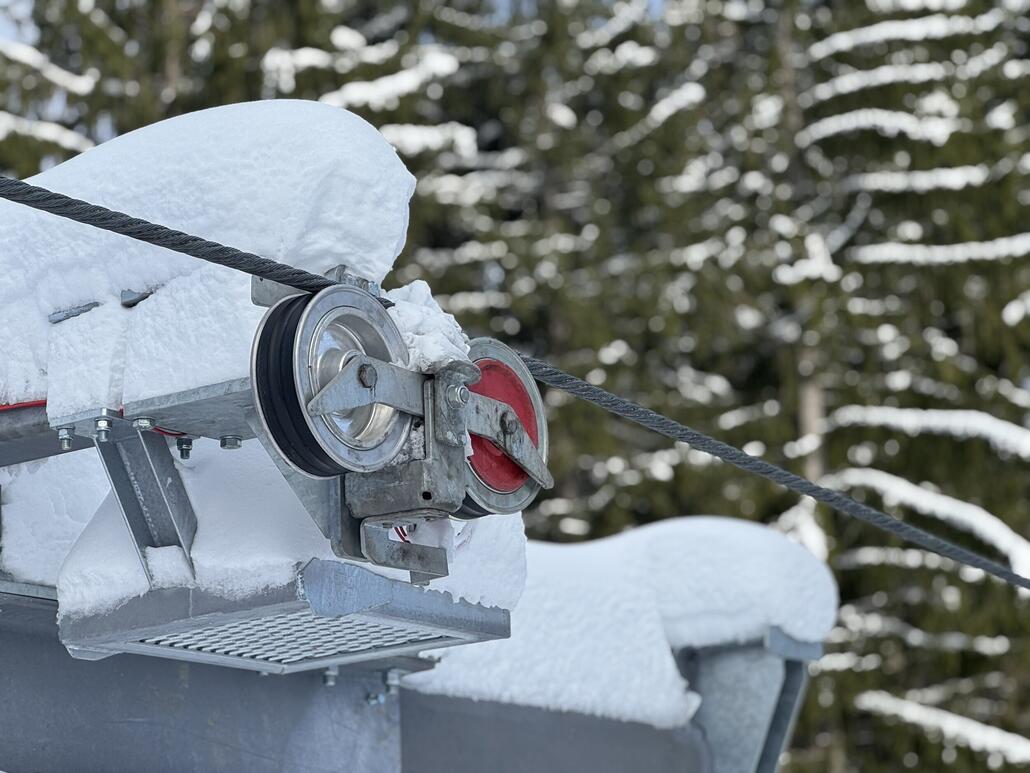Die Rollenbatterien wurden wie die Bügel wiederverwendet und überholt.