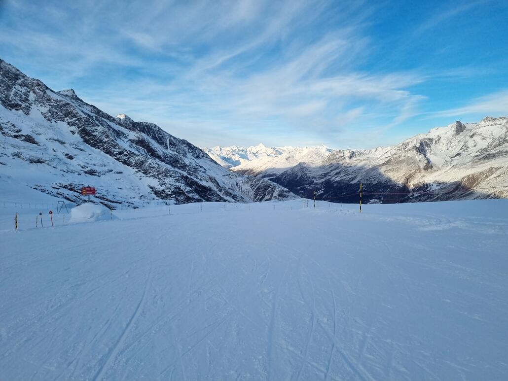 ...und die Stille geniessen vor der langen Talabfahrt