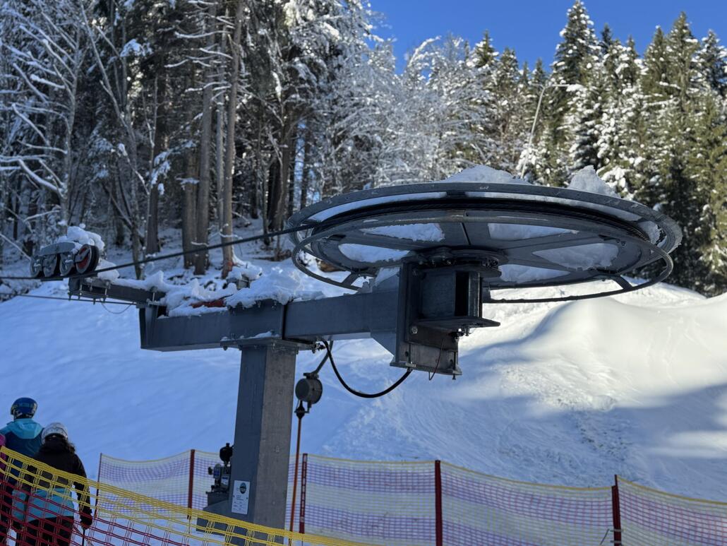 Die Umlenkstation könnte schlichter nicht sein - reicht aber auch aus.