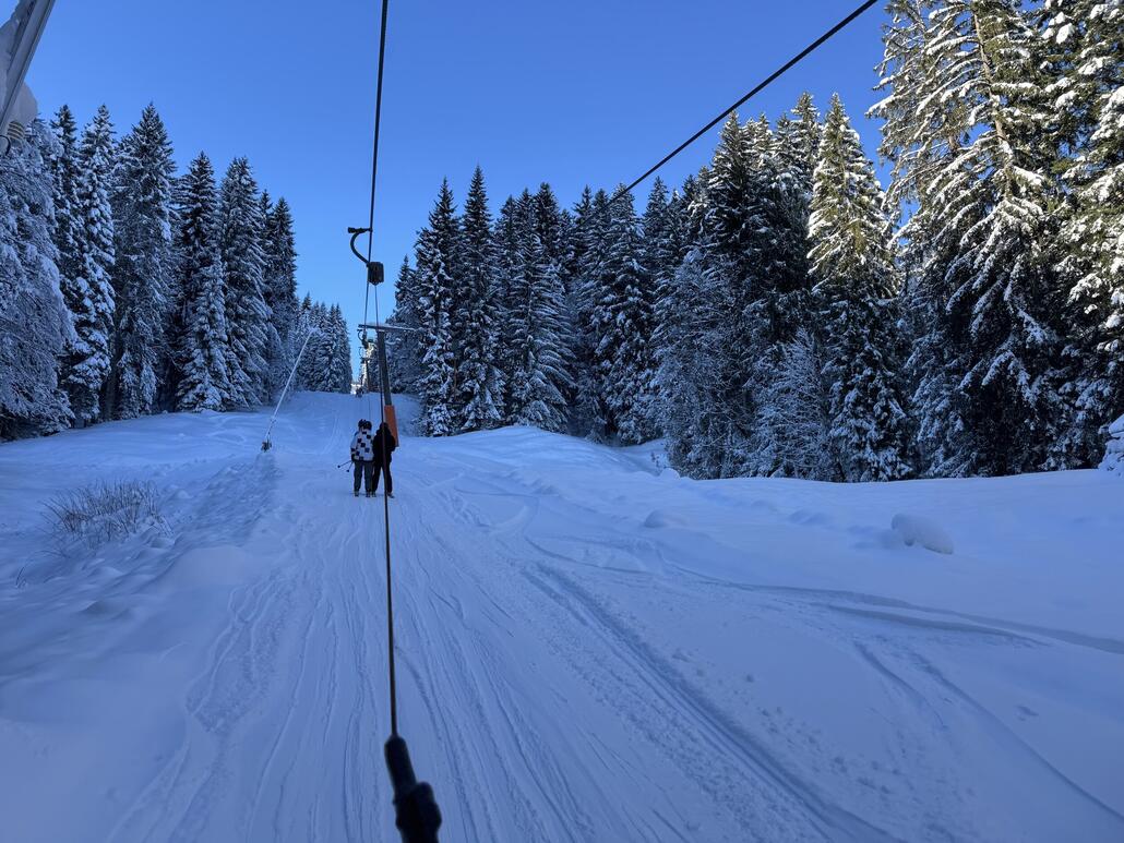 Die verschneite Landschaft sorgte für eisige Temperaturen.