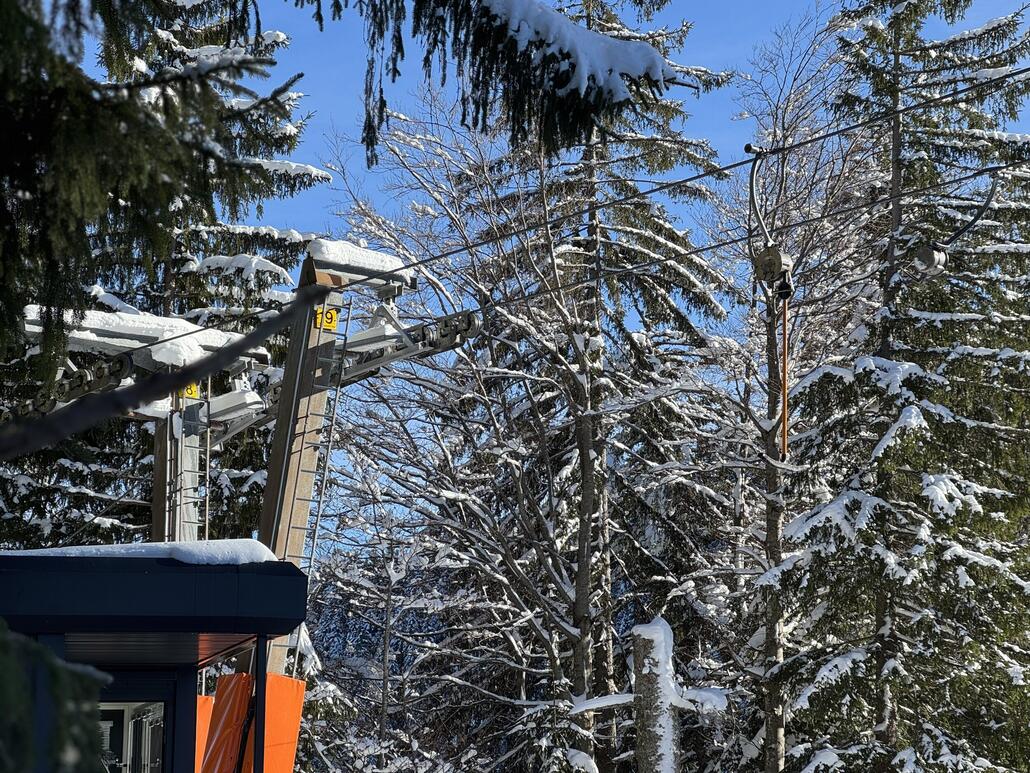 Der Lift war am Vormittag durchgehend sehr gut ausgelastet.