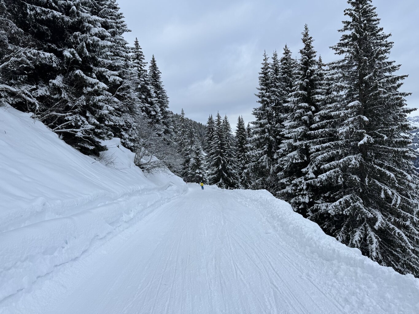 am Nachmittag ohne Gegenverkehr