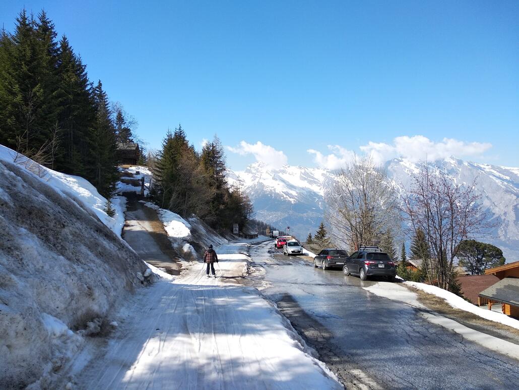 2021-04-03 Vallon d'Arbi Ziehweg La Tzoumaz