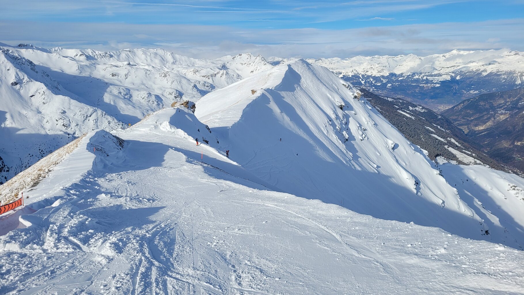 Chamois Traverse zum Hangeinstieg