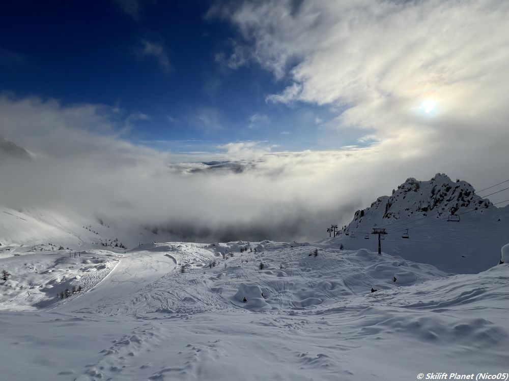 Blick von Bergstation Sesselbahn