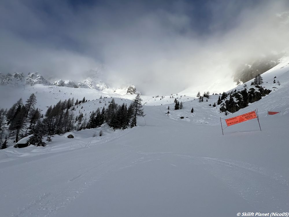 Blaue Piste Les Perrons