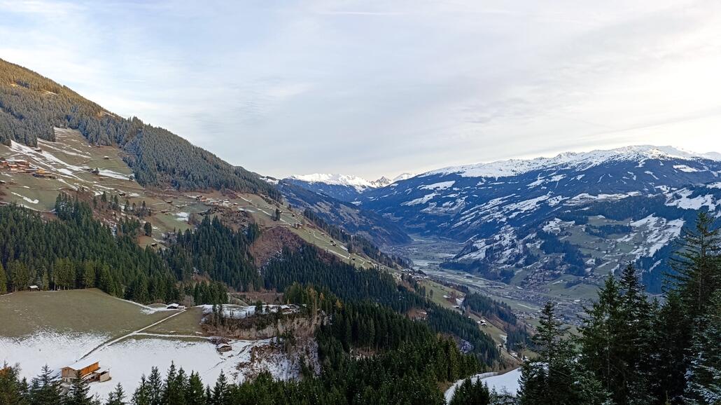 Blick ins Zillertal aus der Horbergbahn