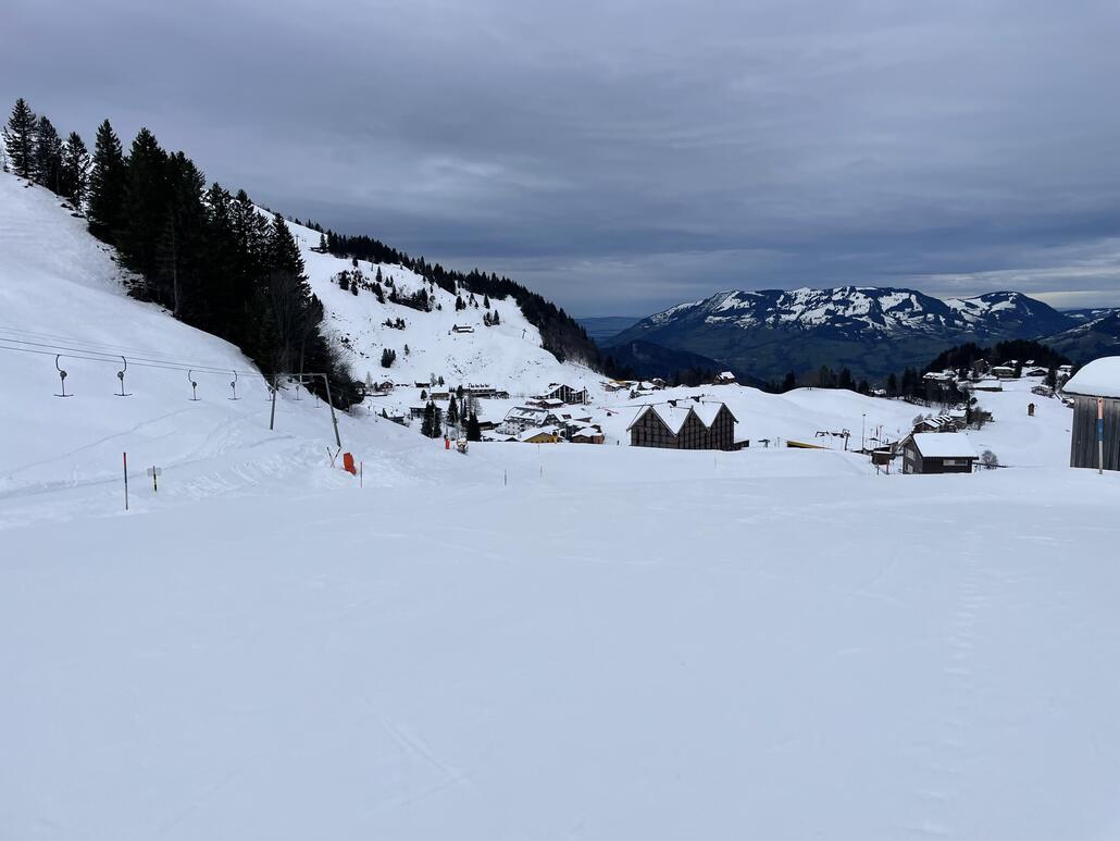 Pisten waren sehr gut zu fahren, im Bild SL Sternegg