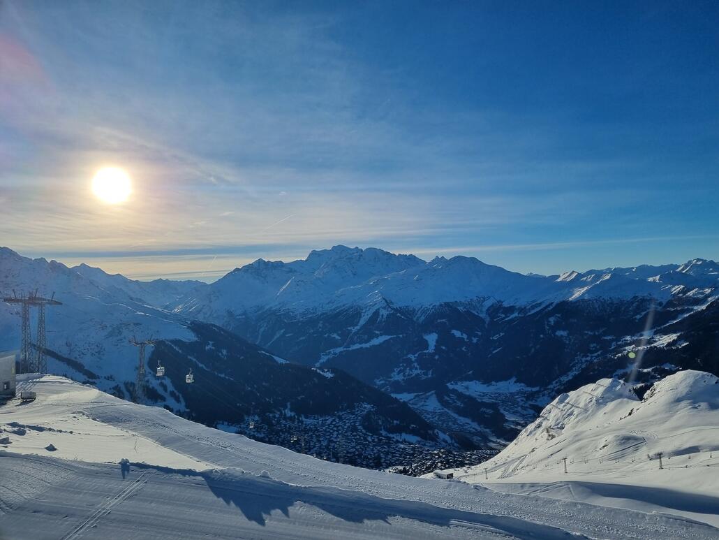 Morgensonne über Verbier