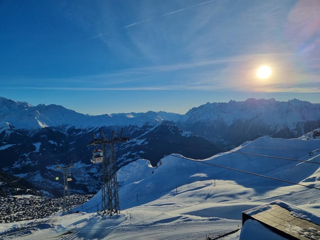 Die Savoleyres in ihrer nun endlich letzten Saison in der Abendsonne