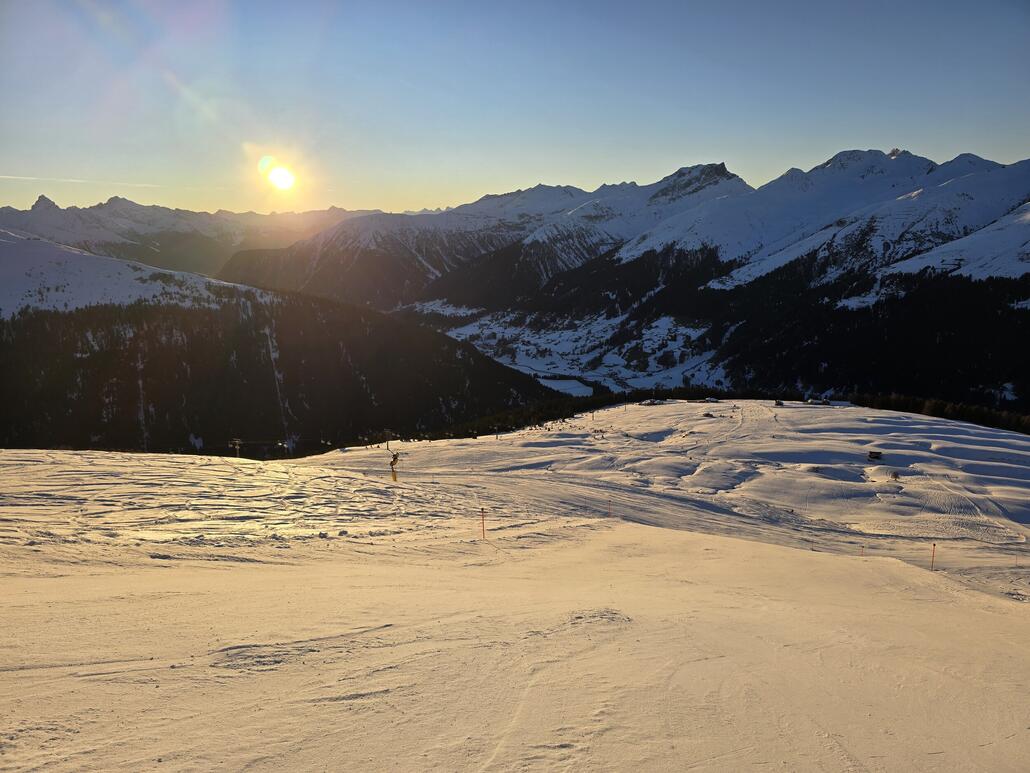 Letzte Abfahrt am Usser Isch kurz nach 16:00