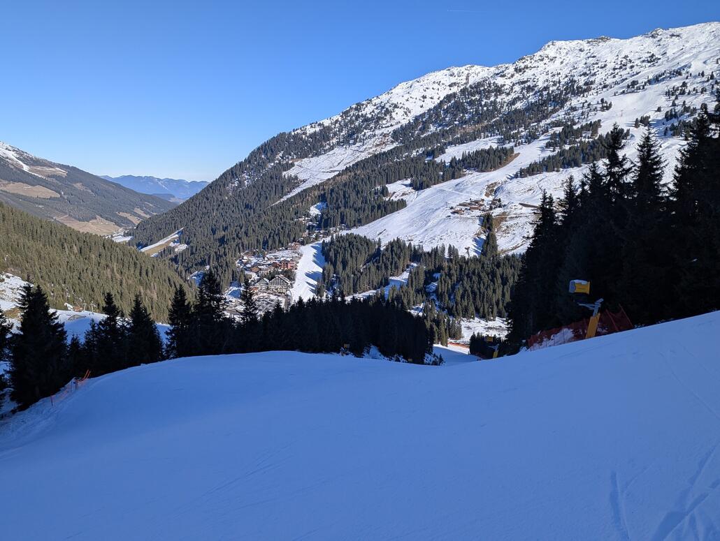 Highlight die Piste am Racepoint, perfekt, besser geht nicht und da so halbgar gesperrt nicht befahren