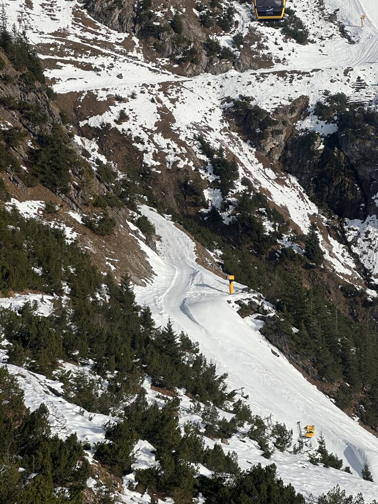 Hier aber teils sehr apere Stellen.