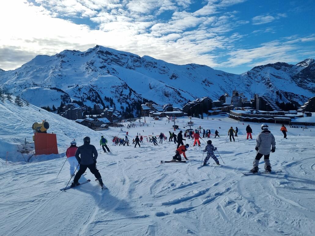 Oben um Avoriaz rum wuselt es wie üblich. Eklige Ecke hier