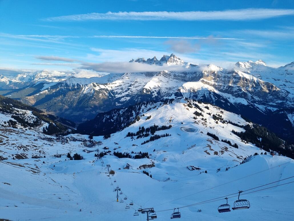 Abendsonne auf den Dents du Midi