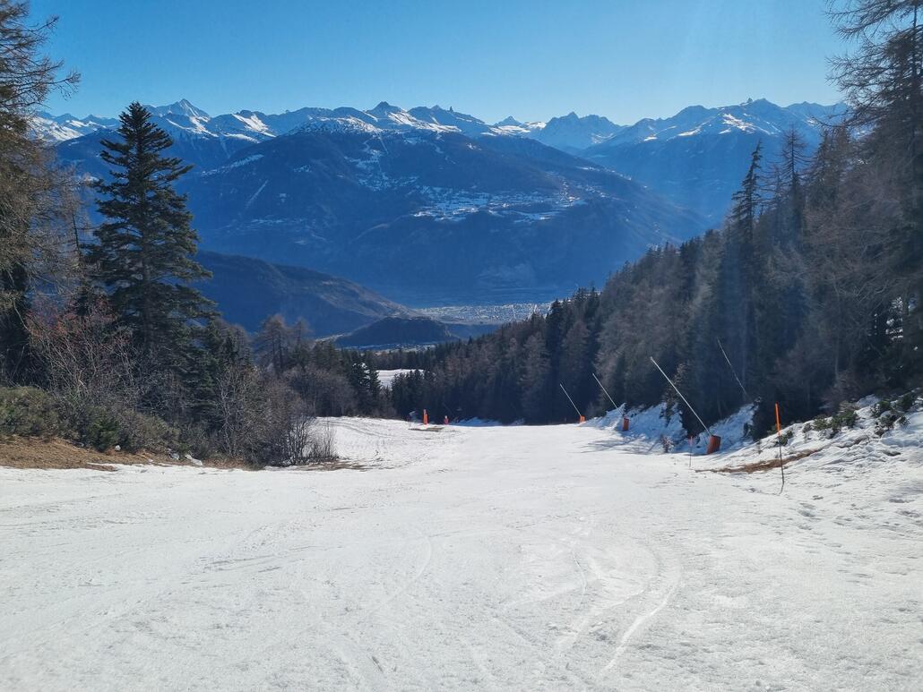 Der Rest war bestes Springskiing. Ich fuhr sie gleich mehrmals hintereinander