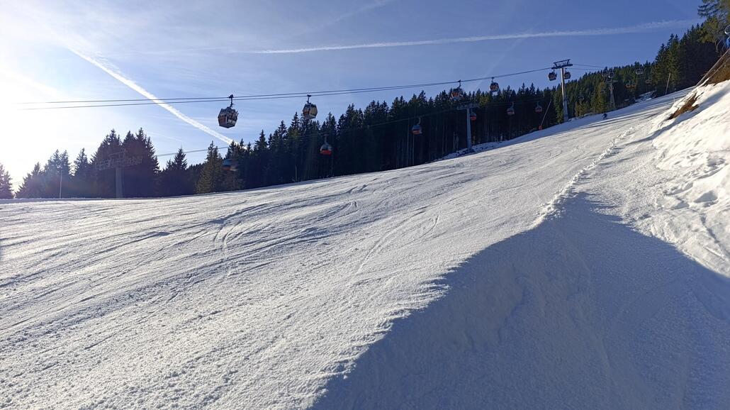Talabfahrt für die Verhältnisse gut zu fahren, aber...