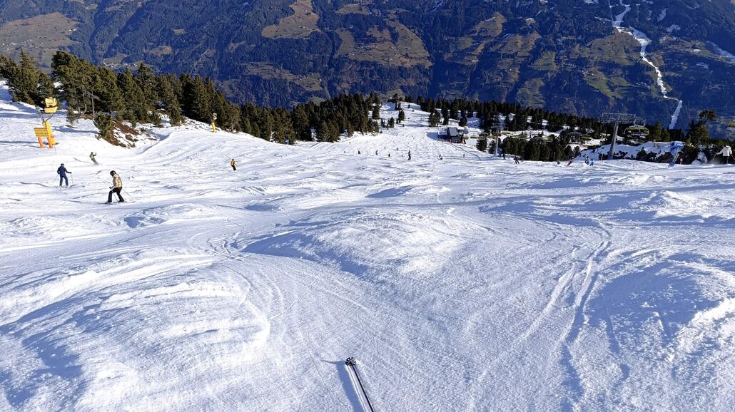 sobald es etwas steiler wird...