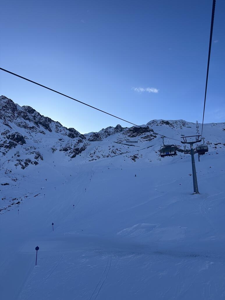 nach der Mittelstation. noch kein Mensch da