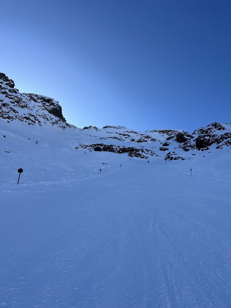 Rückblick zum Tunnel