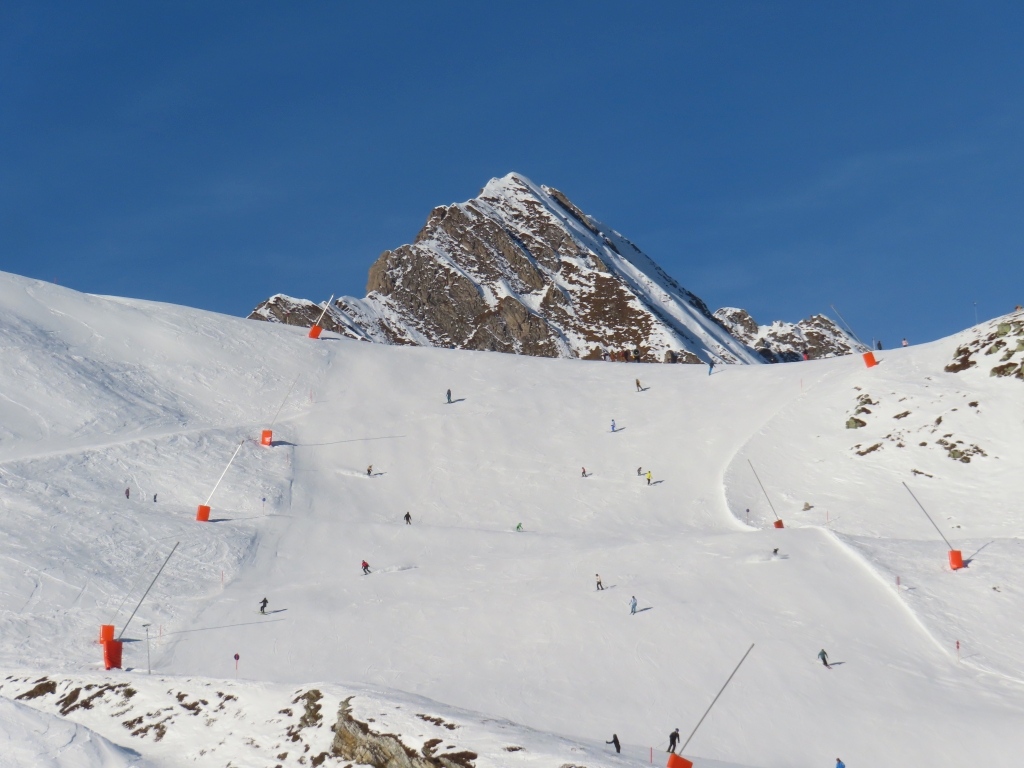 Hang unterhalb des Tuxerjochhaus aus der Sesselbahn